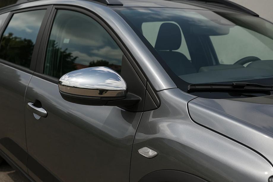 Dacia Jogger 2022- Mirror Covers (2 pcs, Stainless Steel) Photo 2