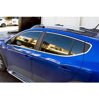 Full window trim set (14 pcs, stainless steel) photo 1
