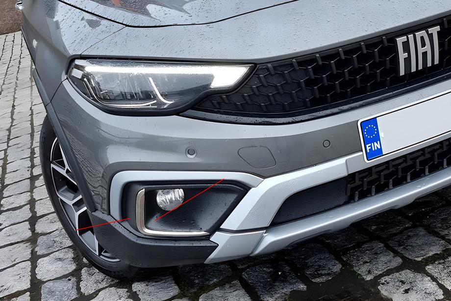 Fiat Tipo Cross 2021- Stainless Steel Fog Light Trims Photo 3