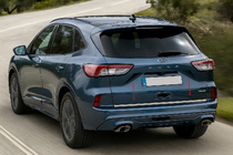 Ford Kuga/Escape 2019- Trunk trim stainless steel photo 2