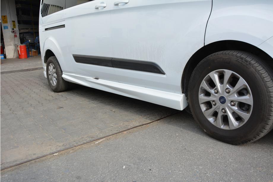 Ford Custom 2013-2022 Side Skirts (2 pcs, primed for painting) Photo 6