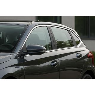 Full window trim set (14 pcs, stainless steel) Hyundai I-20 2020- photo 1