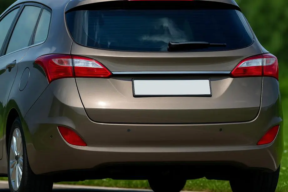 Hyundai I-30 2012-2017 Chrome trim above license plate (SW, stainless steel) Photo 1