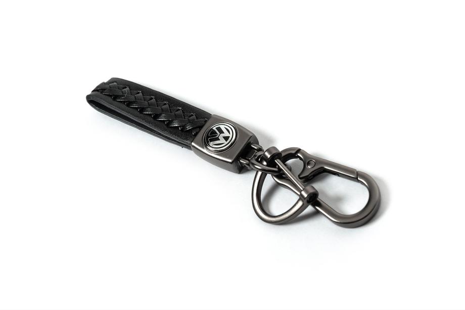 Volkswagen Leather Keychain V2 with Volkswagen Logo Photo 2