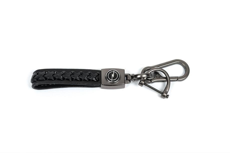 Opel Leather Keychain V2 with Opel Logo Image