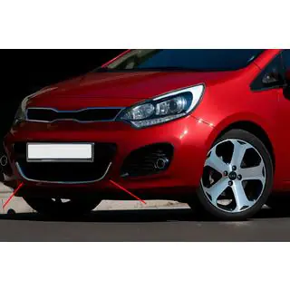 Grille trim for HB (stainless steel) Kia Rio 2012-2017 photo 1