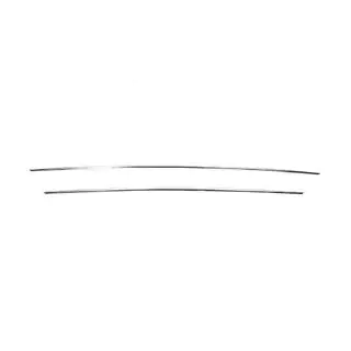 Bumper Grille Trim Covers (2017-2021, 2 pcs, Stainless Steel) photo 2