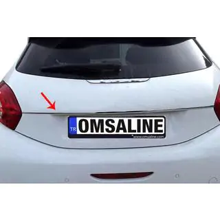 Chrome trim above license plate OmsaLine (stainless steel)