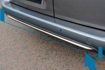 Peugeot Partner/Rifter 2019- Rear bumper trim stainless steel photo 1