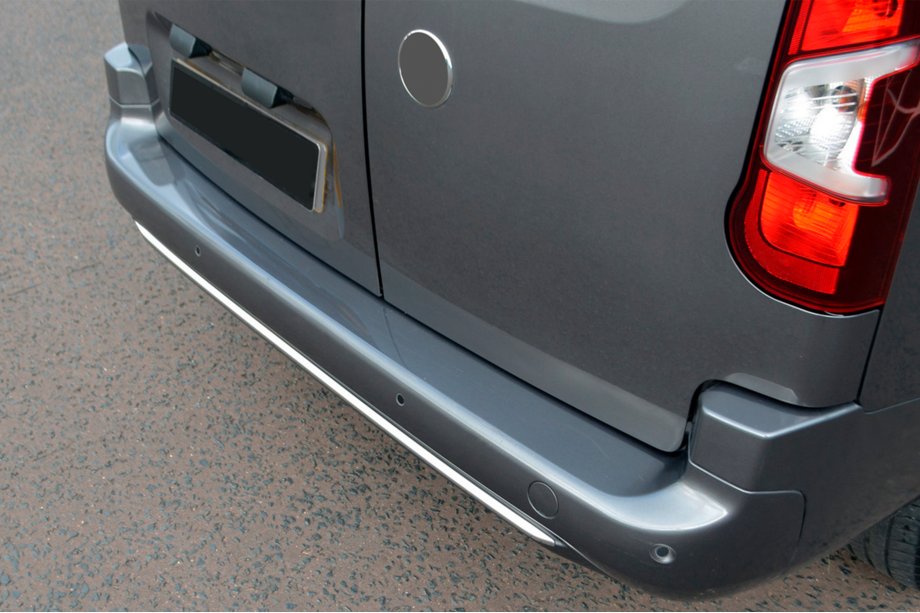 Peugeot Partner/Rifter 2019- Rear bumper trim stainless steel Photo 8