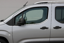 Peugeot Partner/Rifter 2019- Window Trim (2 pcs, Stainless Steel) photo 2