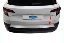 Skoda Karoq 2018- Rear Bumper Protector OmsaLine Stainless Steel photo 1
