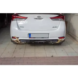Rear bumper diffuser (2016-2018, primed for painting) photo 1