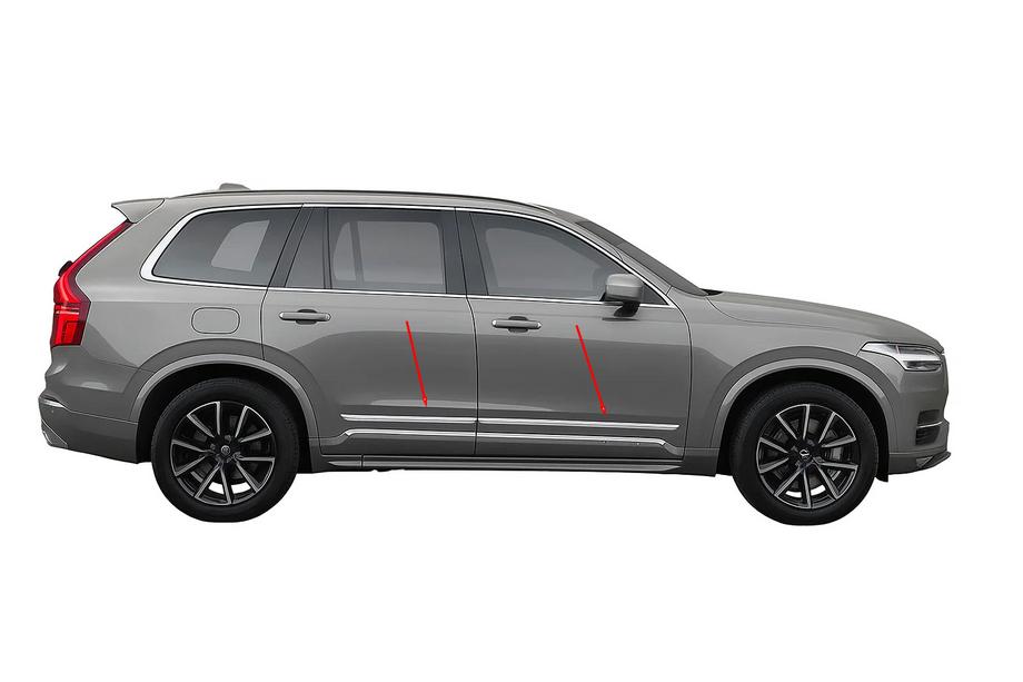 Volvo XC90 2015- Stainless Steel Door Moldings (4 pcs) Image