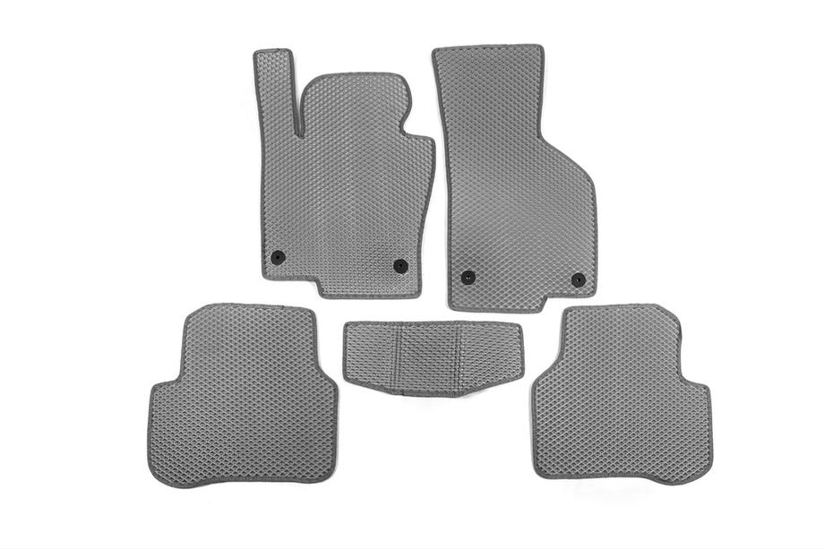 Volkswagen Passat B7 2012-2015 EVA Floor Mats (EU, Gray) Image