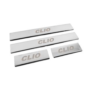 Carmos Door Sill Protectors (4 pcs, Stainless Steel) Renault Clio IV 2012-2019 photo 3