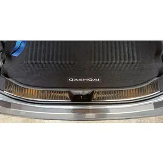 Stainless Steel Rear Bumper Protector Carmos Nissan Qashqai 2021- photo 1