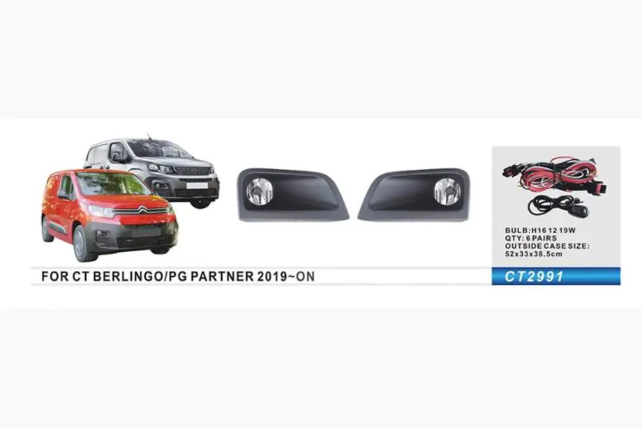 Peugeot Partner/Rifter 2019- Fog Light Kit Image