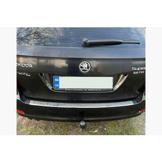 Rear bumper protector Carmos (SD/SW, stainless steel) Skoda Octavia II A5 2006-2010 photo 1