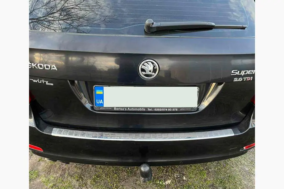 Skoda Octavia II A5 2006-2010 Rear bumper protector Carmos (SD/SW, stainless steel) Photo 1