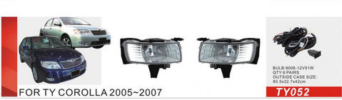 Toyota Corolla 2002-2007 Fog Lights 2004-2007 (2 pcs, Halogen) photo 1