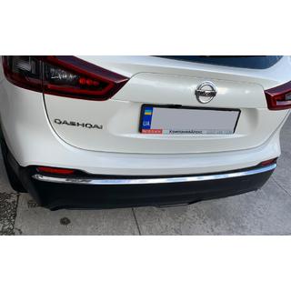 Rear bumper trim stainless steel Nissan Qashqai 2014-2021 photo 2