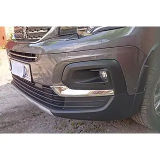 Fog light covers (2 pcs, stainless steel)