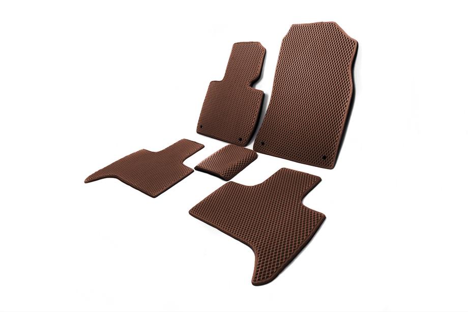 BMW X5 E53 1999–2006 EVA Floor Mats (Brown) Photo 1