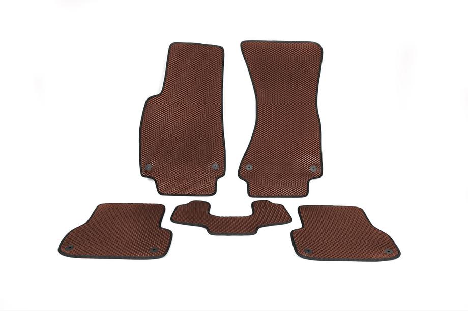 Audi A7 2010-2018 EVA Floor Mats (Brown) Image