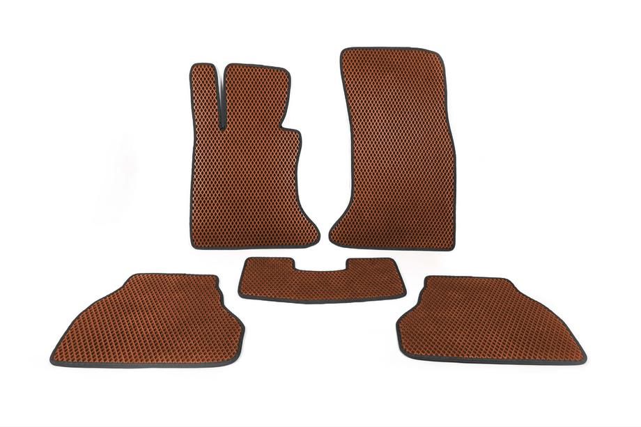 BMW 5 Series E60/E61 2003-2010 EVA Floor Mats (Brown) Image