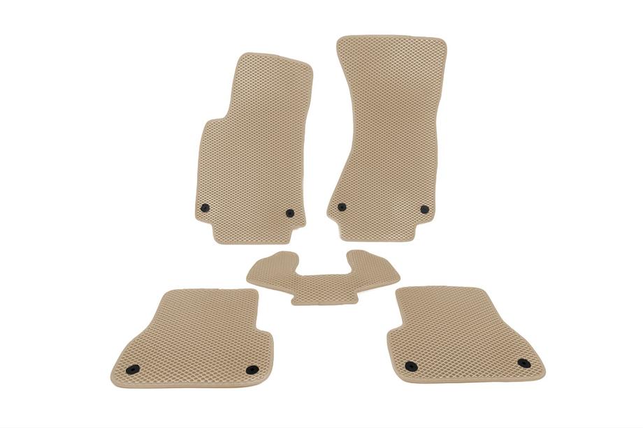 Audi A6 C7 2011-2017 EVA Floor Mats (Beige) Image