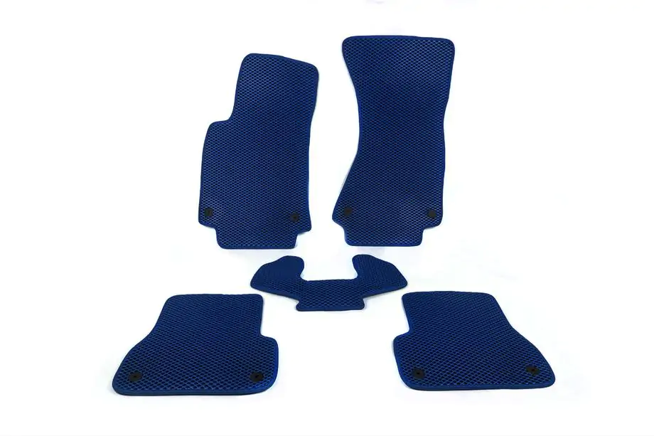 Audi A6 C7 2011-2017 EVA Floor Mats (Blue) Image