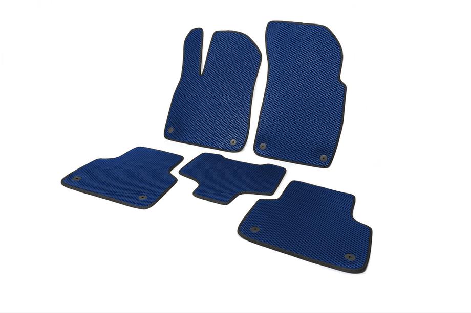 Audi Q7 2015–2026 EVA Floor Mats (Blue) Photo 2