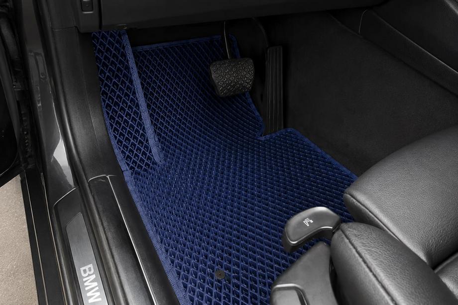 BMW 3 Series E46 1998-2006 EVA Floor Mats (Blue) Image