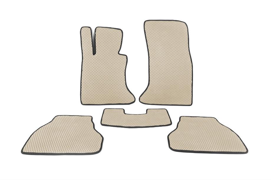 BMW 5 Series E60/E61 2003-2010 EVA Floor Mats (Beige) Image