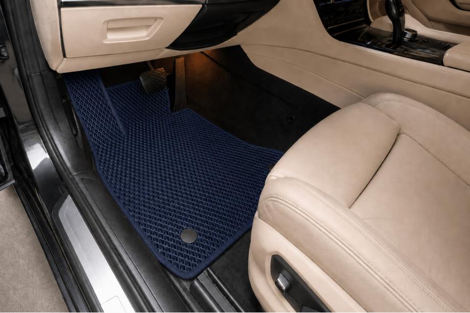 BMW 7 Series F01/F02 2008-2015 EVA Floor Mats (for F02, Blue) Image