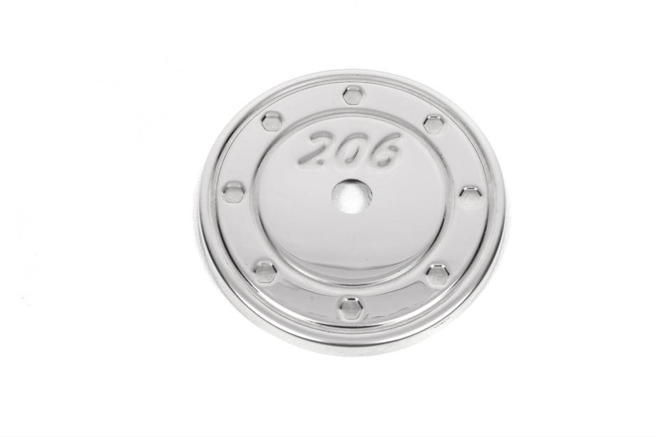 Peugeot 206 1998-2024 Chrome Fuel Tank Cap Cover (Stainless Steel) Photo 1