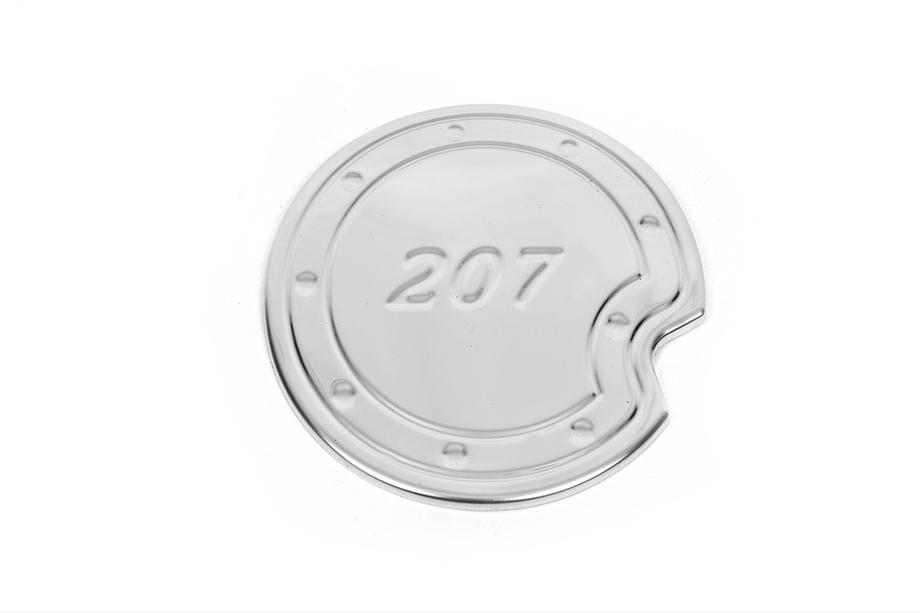 Peugeot 207 2006–2014 Chrome Fuel Tank Cap Cover (Stainless Steel) Photo 1