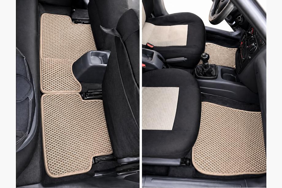 Daewoo Lanos 1998-2017 EVA Floor Mats (Beige) Image