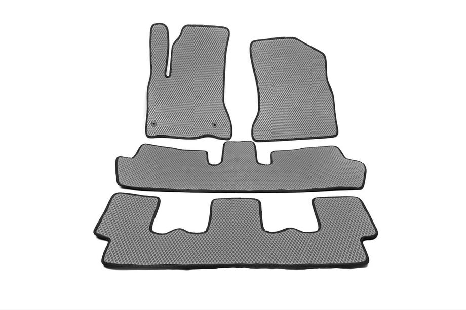 Citroen C-4 Picasso 2006-2013 EVA Floor Mats (3 Rows, Gray) Image