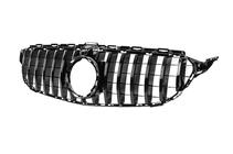 Mercedes C-class W205 2014-2021 Front Grille Panamericana GT Black (for Avantgarde/AMG-Line/C43 AMG) photo 7