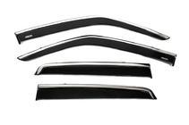 Nissan Juke 2010-2019 Window deflectors with chrome trim (4 pcs, Niken) photo 1