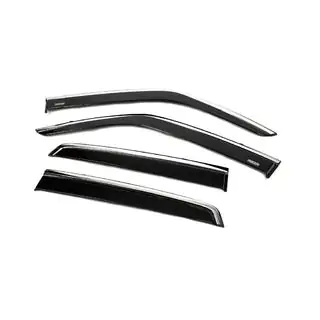 Window deflectors with chrome trim (4 pcs, Niken) photo 2