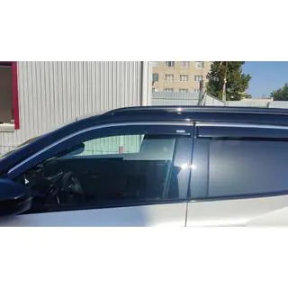 Window deflectors with chrome trim (4 pcs, Niken) photo 1
