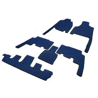 Floor mats (3 rows, EVA, blue) photo 2