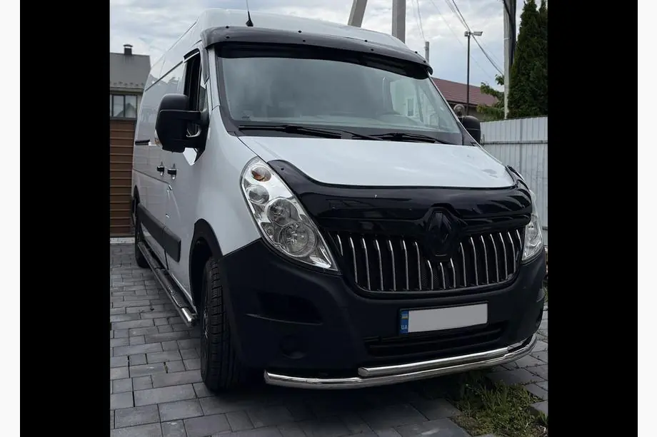 Renault Master 2011-2023 Windshield Sun Visor V2 (black gloss, 5mm) Photo 7