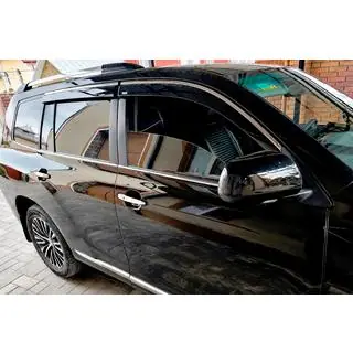 Window deflectors with chrome trim (4 pcs, Niken) photo 4