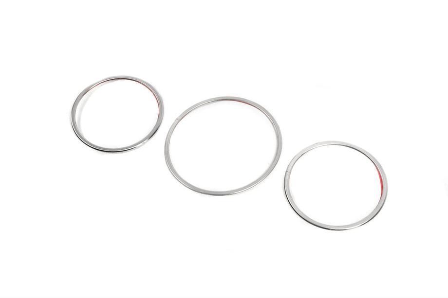 Renault Megane IV 2016-2025 Speedometer Trim Covers (3 pcs, Stainless Steel) Photo 2