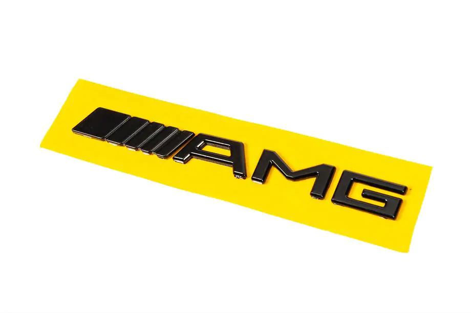 Mercedes-Benz AMG Badge (20cm, ABS, Black) Image