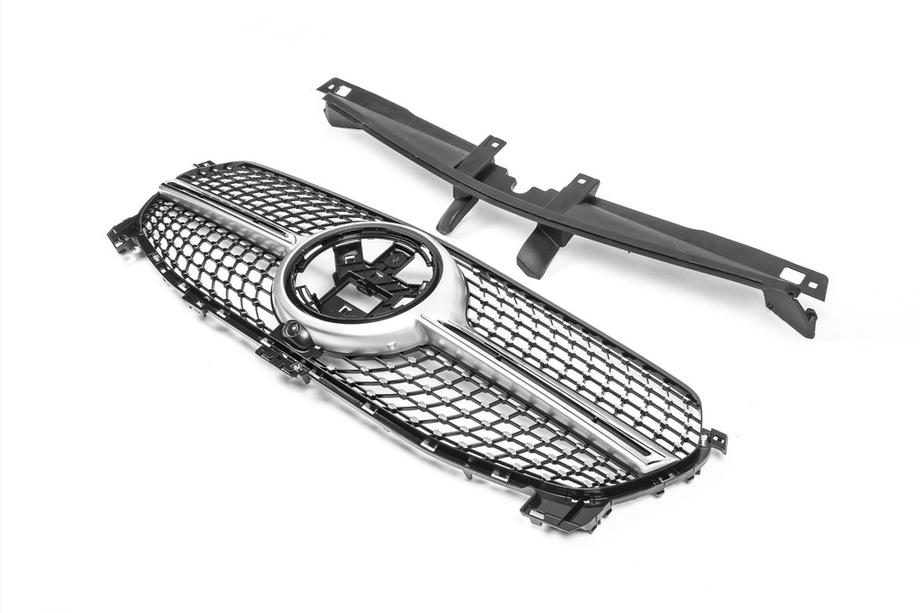 Mercedes GLE coupe C167 2019- Front Grille Diamond Silver (for Base 2019-2023) Photo 3